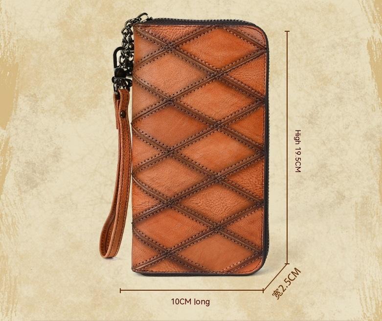 Women's Long Large Capacity Zipper Mobile Phone Bag