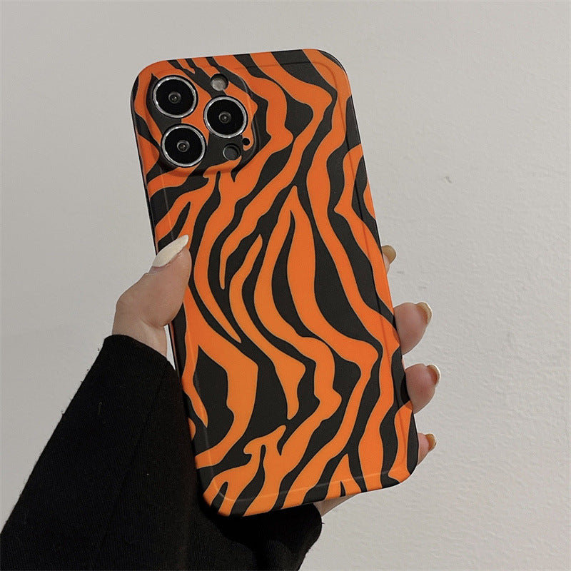 Fashion Tiger Pattern Orange Phone Case