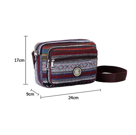 Ethnic Style Multi-layer Large Capacity Shoulder Bag