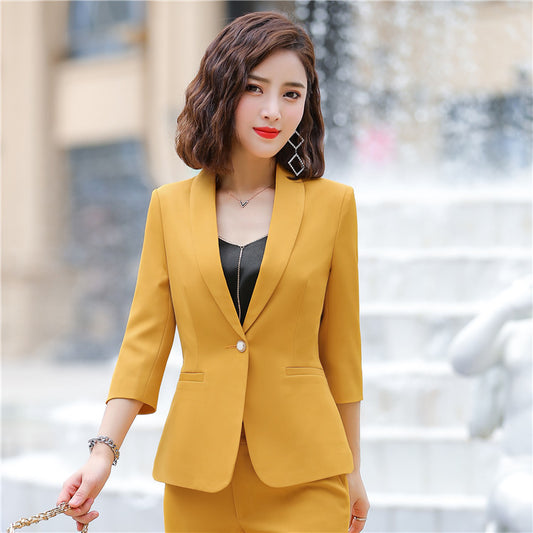 Small Suit Korean Style Suit Female Blouse With Sleeves Casual Professional Suit