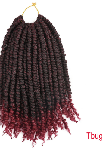 TOMO Pre-twisted Passion Twist Crochet African Dirty Braids Crochet Hair