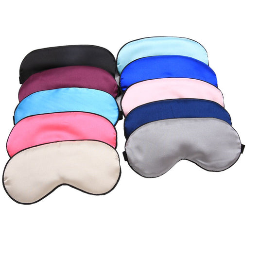 1PC Safety Goggles Pure Silk Sleep Eye Mask Padded Shade Cover Travel Relax Aid Blindfold New