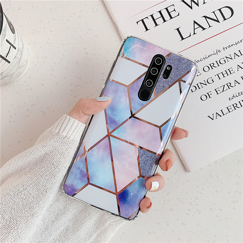 Plating Splice Marble Phone Cases