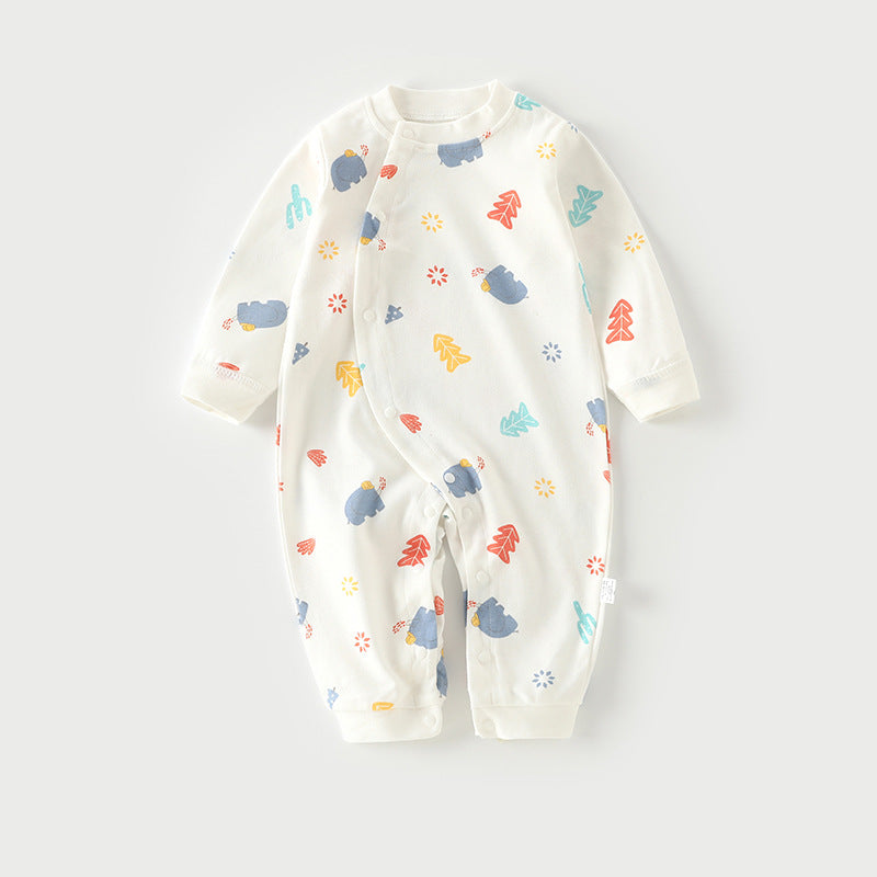 Autumn Thin Baby Pajamas And Baby Onesies