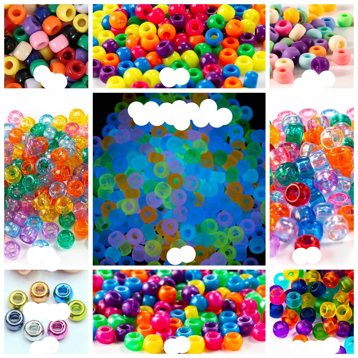 Bulk Beads Barrel Luminous Beads