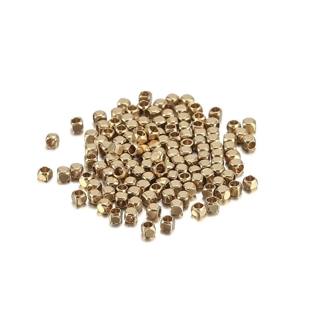 Brass Beads 2-6mm Glossy, Perforated Beads