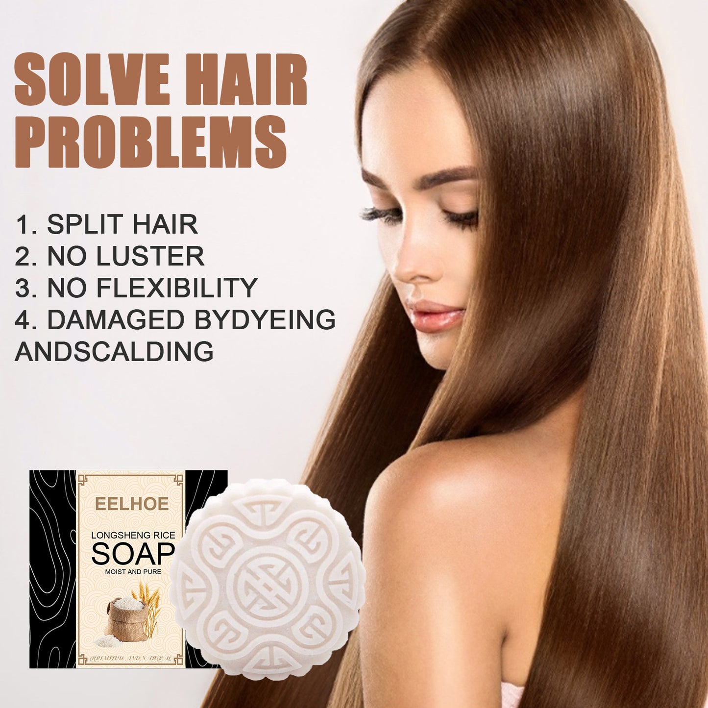 Water Soap Shampoo Soap Nourishes Frizz, Conditioner And Softens Hair