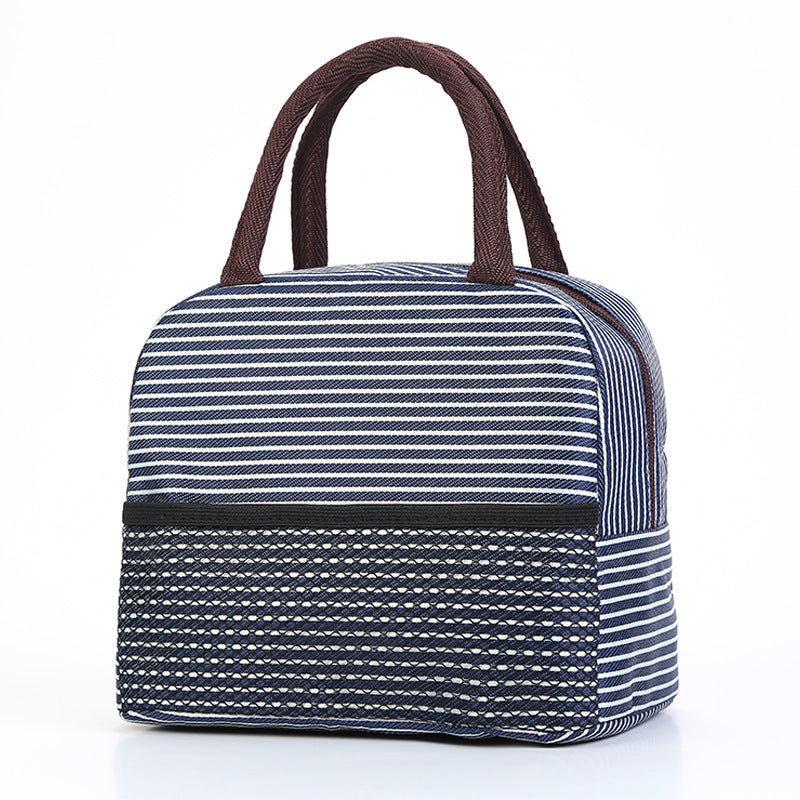 New Classic Striped Lunch Box