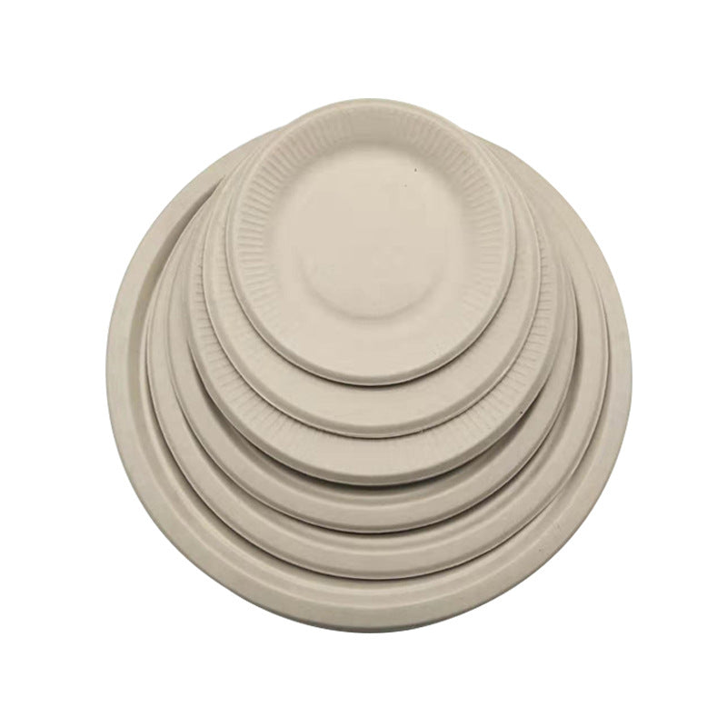 Pure pulp disposable paper plates