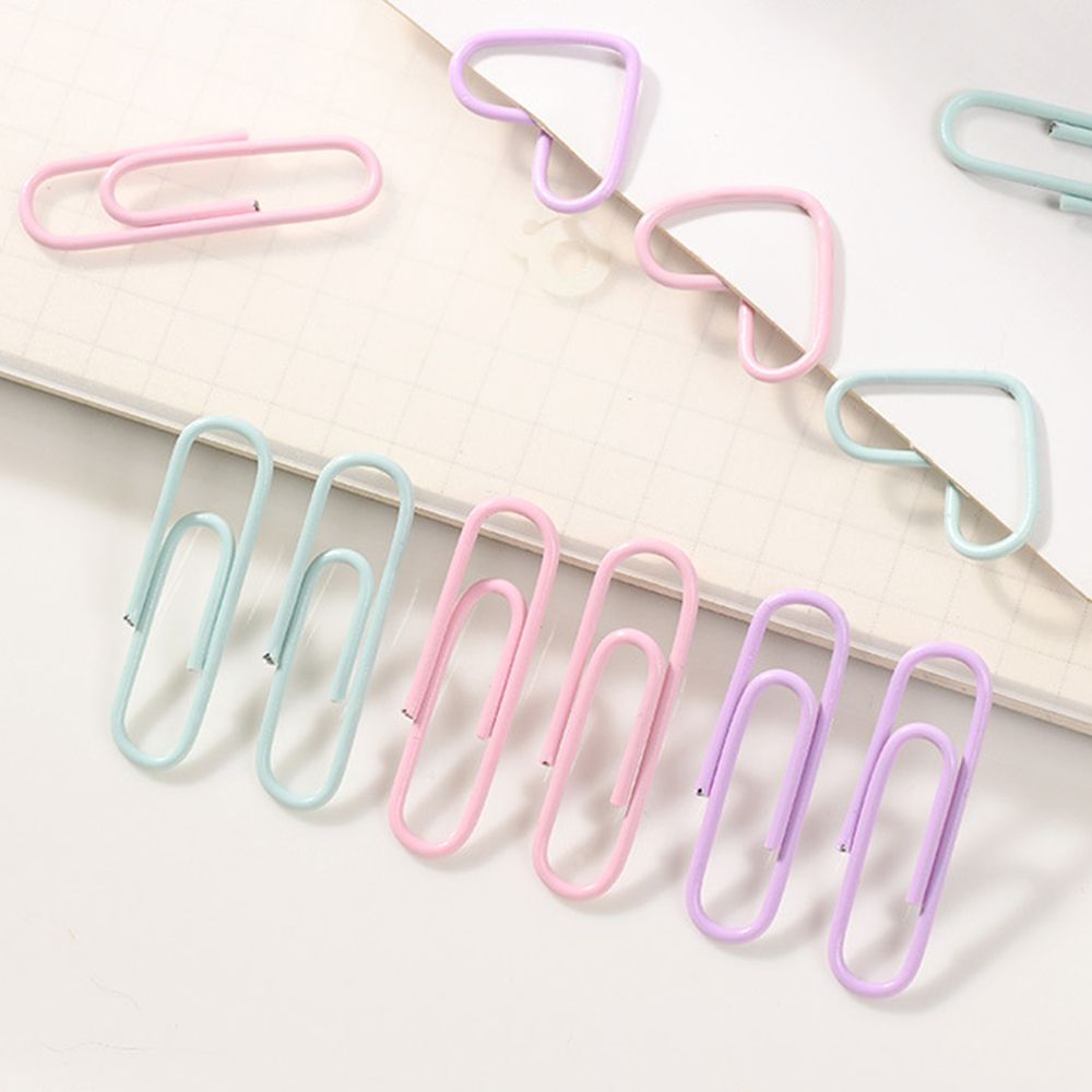 Macaron Color Paper Clip Ticket Holder Stapler Stationery For Students