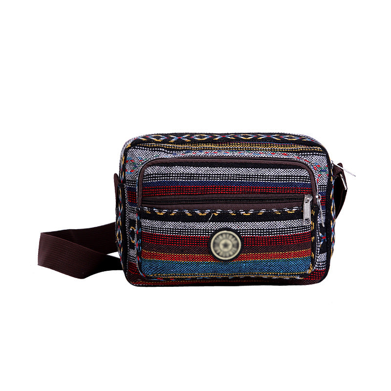 Ethnic Style Multi-layer Large Capacity Shoulder Bag