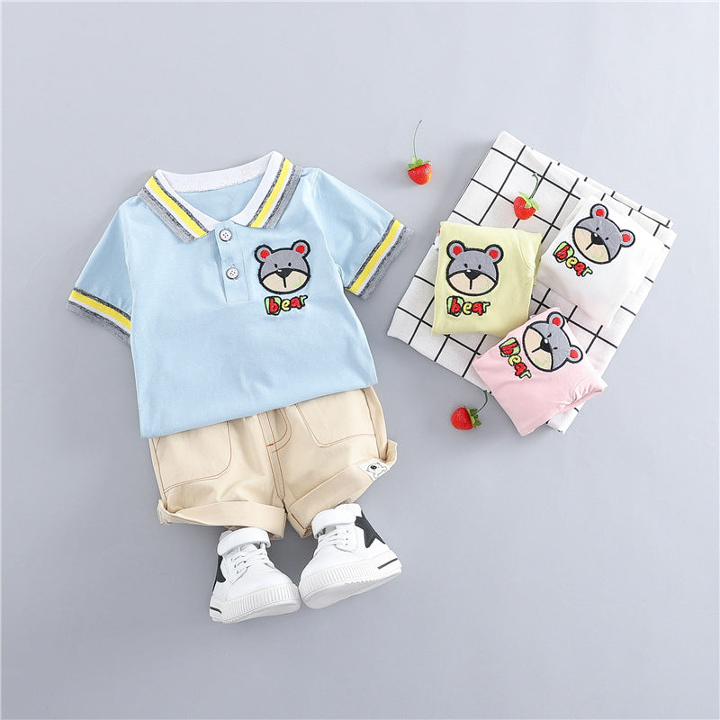 Children's clothing Korean short sleeve suit