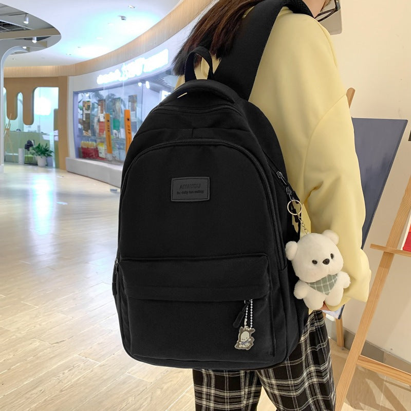 Simple And Versatile, Large Capacity Ins Backpack For Women