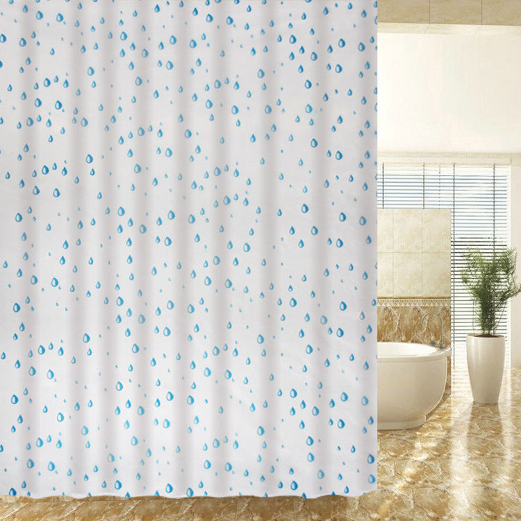 Simple Bathroom Waterproof Partition Shower Curtain