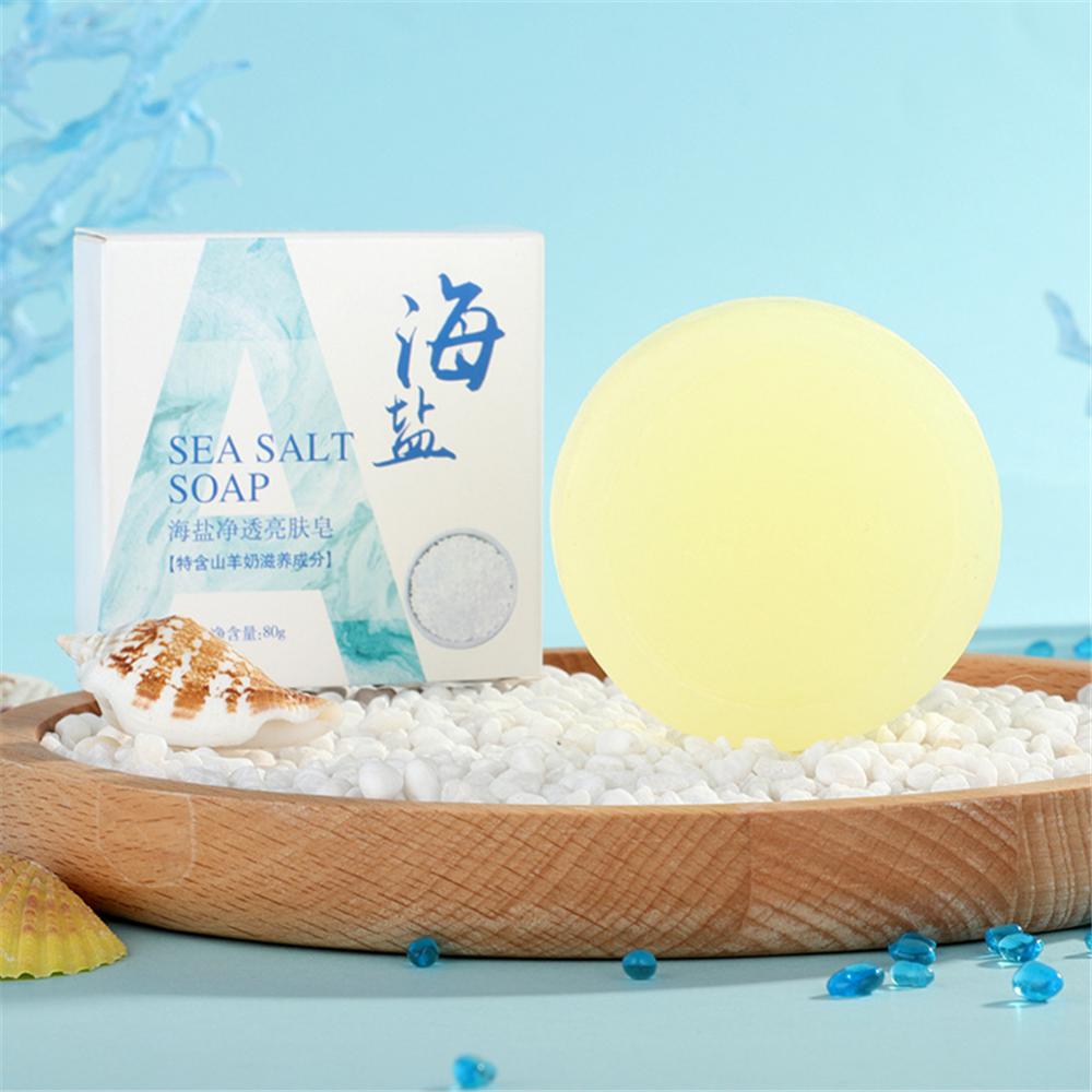 Goat Milk Sea Salt Soap Soap Mite Removal Soap Men's And Women's Sulfur Whole Body Facial Soap