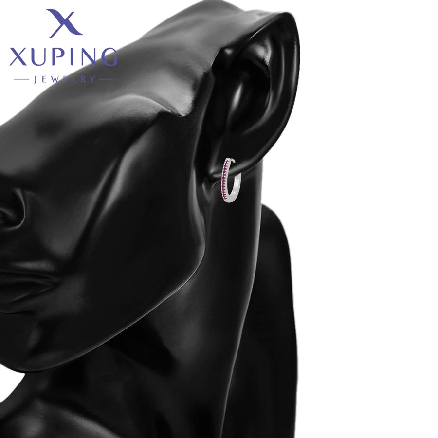 Xuping Jewelry Summer Sale Fashion Newly Trendy Simple Women Huggies Earring on Promotion ZB231