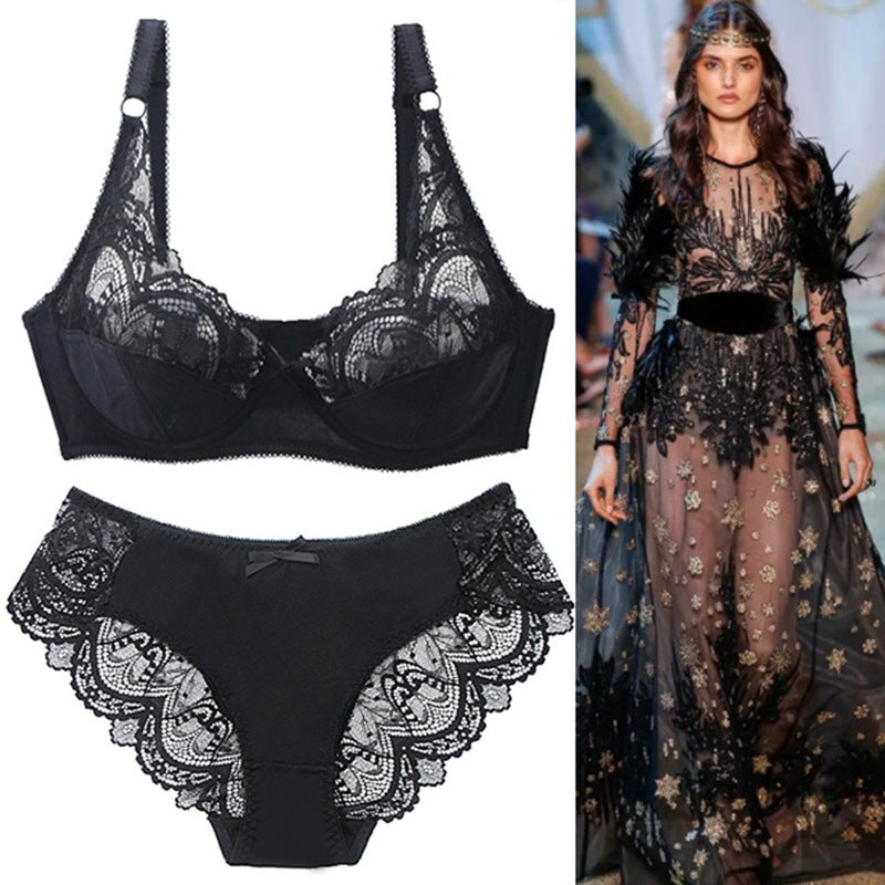 Lace Bra French Underwear Suit