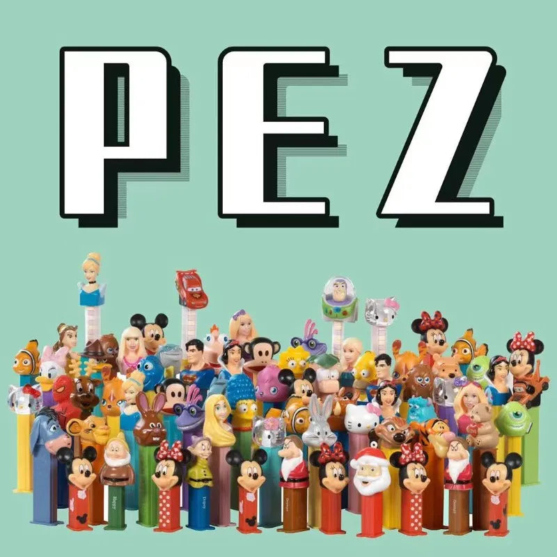 PEZ Candy Box Doll Head Action Figures Cartoon Storage Box Kawaii Container Toy Vintage Candy Dispenser Collection Ornament Toys