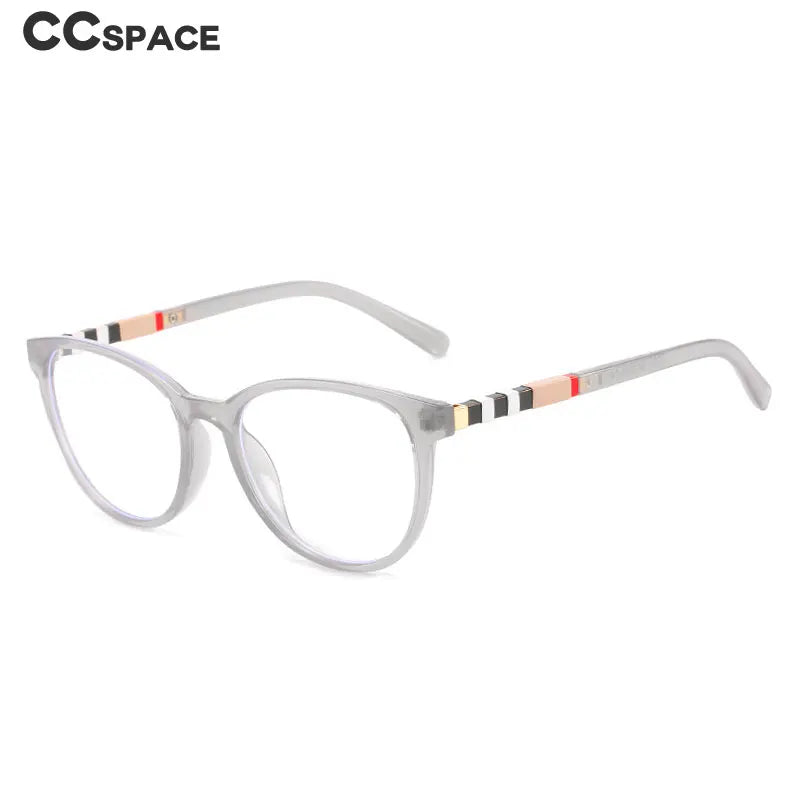 55229 Trending Blue Light Blocking Men's Retro Brand Glasses Stripe Leg Anti Radiation Eyeglasses Women Transparent Eyewear