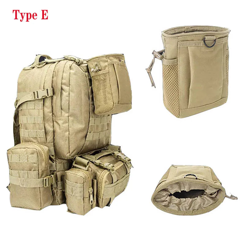 Tactical Molle Dump Pouch Military Drop Drawstring Magazine Pouch Recovery Ammo Storage Tool EDC Bag Airsoft Hunting Accessories