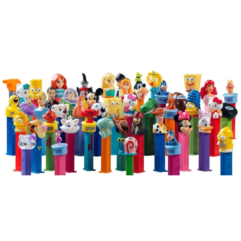 PEZ Candy Box Doll Head Action Figures Cartoon Storage Box Kawaii Container Toy Vintage Candy Dispenser Collection Ornament Toys