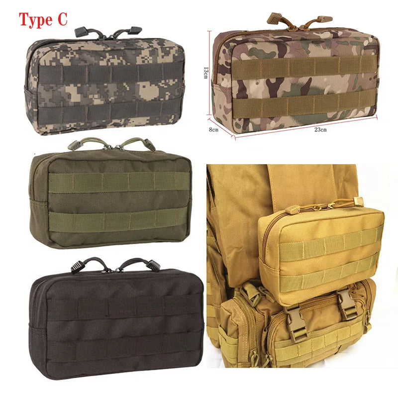 Tactical Molle Dump Pouch Military Drop Drawstring Magazine Pouch Recovery Ammo Storage Tool EDC Bag Airsoft Hunting Accessories