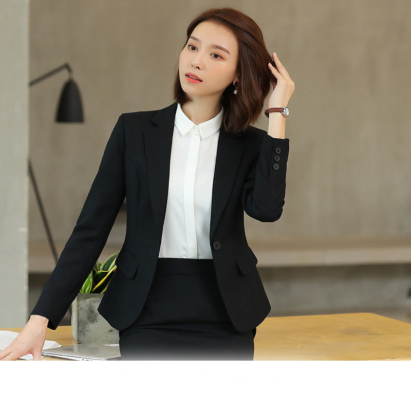 Fashion Women's Solid Color Casual Temperament Professional Suit