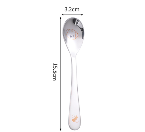 Stainless Steel Creative Spoon Small Rice Spoon Spoon Children Solid Food Spoon