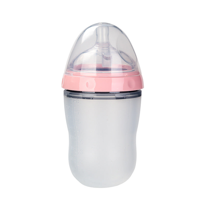 Breast Milk Silicone Baby Feeding Bottle Soft Feeding Bottle