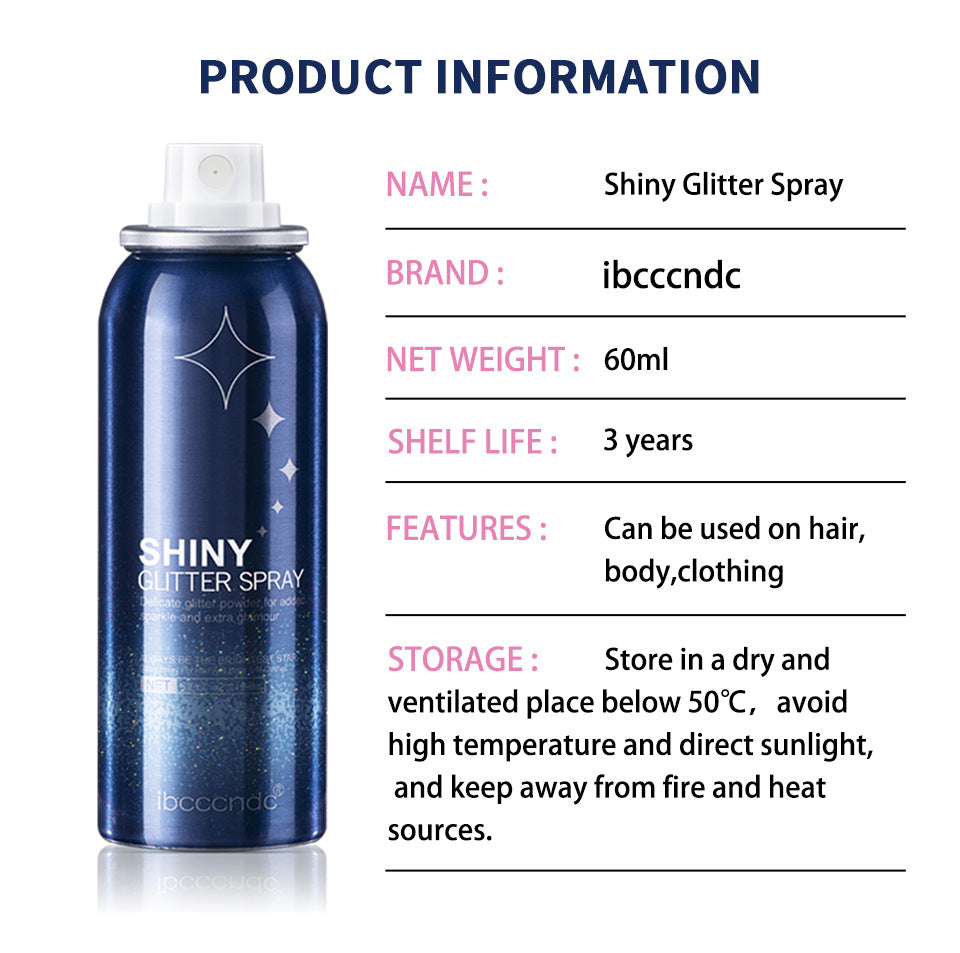 Glitter Spray 60ml Nightclub Party Body Starry Sky