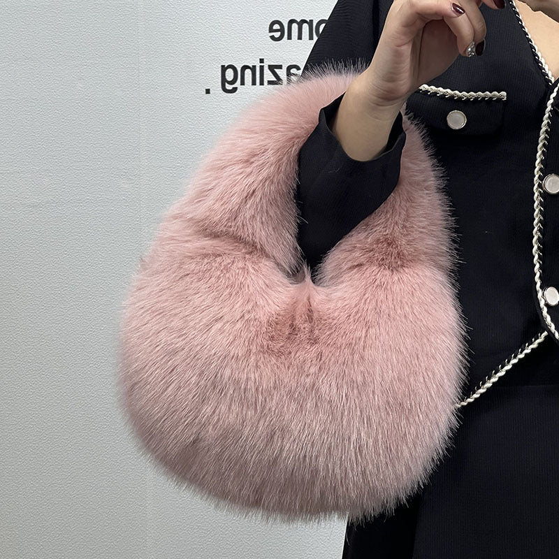 Portable Fur Bag Fall Winter Popular High-grade Niche