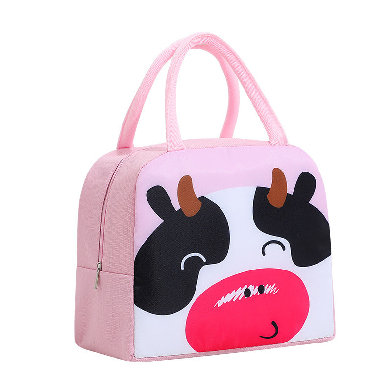 Student Lunch Box Cartoon Lunch Bag Oxford Cloth Thick Aluminum