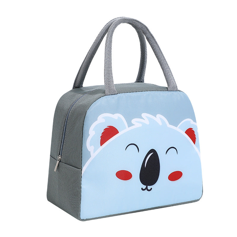 Student Lunch Box Cartoon Lunch Bag Oxford Cloth Thick Aluminum