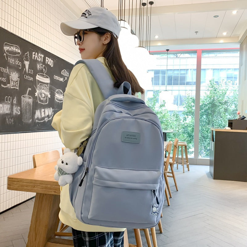 Simple And Versatile, Large Capacity Ins Backpack For Women