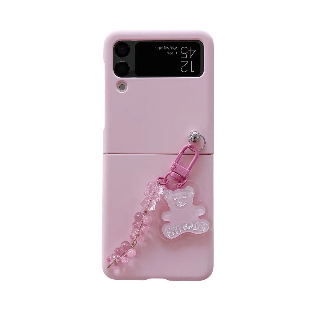 Macaron Bear Pendant Phone Case