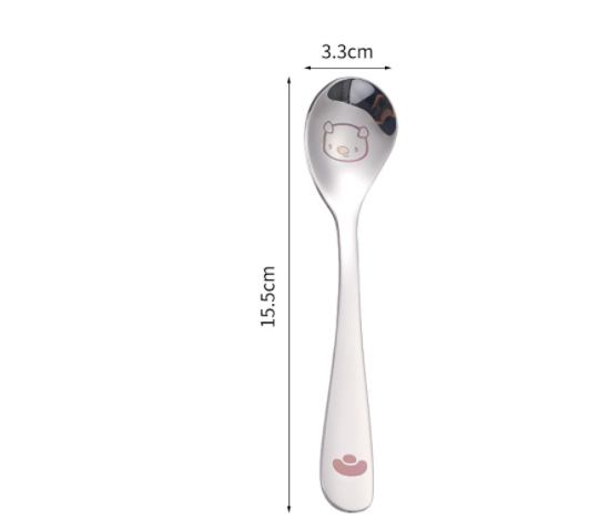 Stainless Steel Creative Spoon Small Rice Spoon Spoon Children Solid Food Spoon