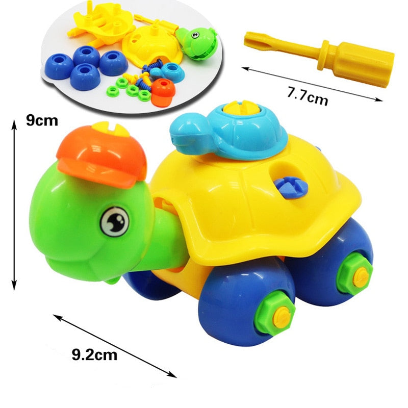 Children's Toys Detachable and Assembled Motorcycle Plastic Building Block Toys