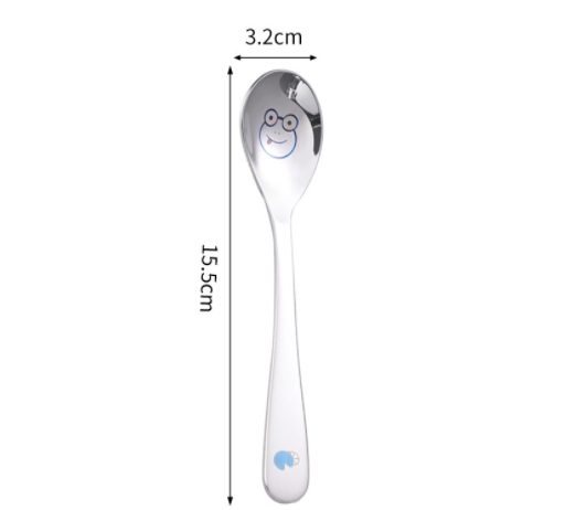 Stainless Steel Creative Spoon Small Rice Spoon Spoon Children Solid Food Spoon