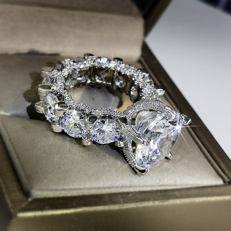 European And American Popular Noble Princess Diamond Ring