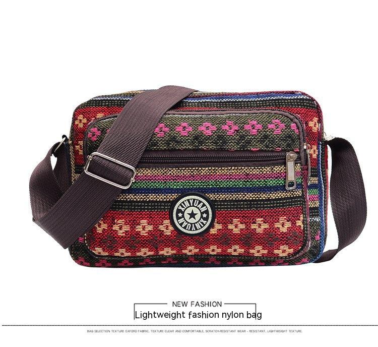 Ethnic Style Multi-layer Large Capacity Shoulder Bag