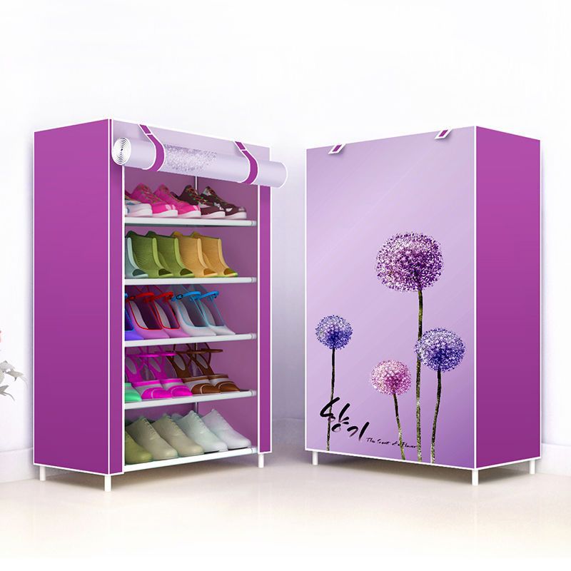 Cloth Shoe Cabinet Student Dormitory Bedroom Storage Shoe Rack Door Multi-layer Assembly Simple