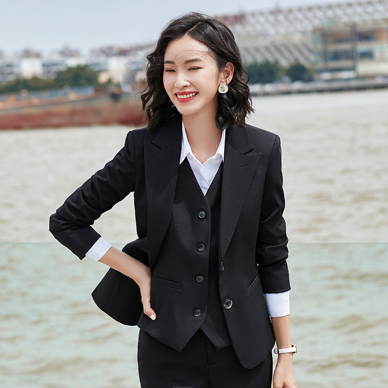 Fashion Lady Simple Little Man Blazer Suit