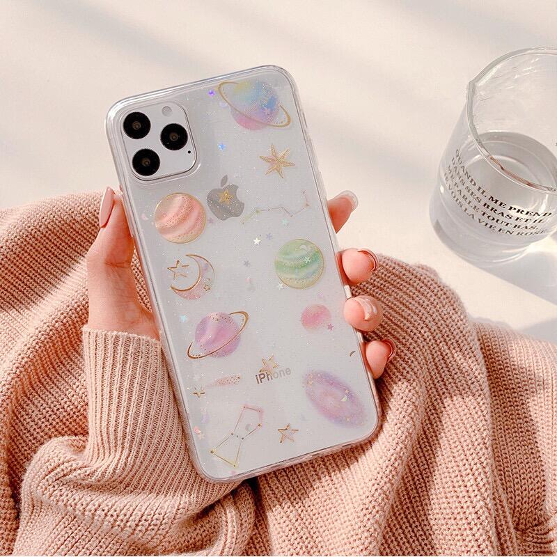 Starry Sky Shining Powder Drops Glue Mobile Phone Case