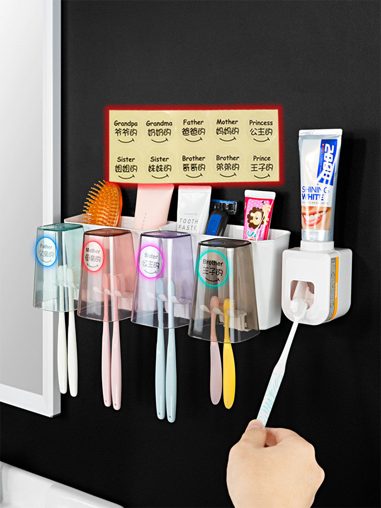 Creative Bathroom Toothbrush Rack