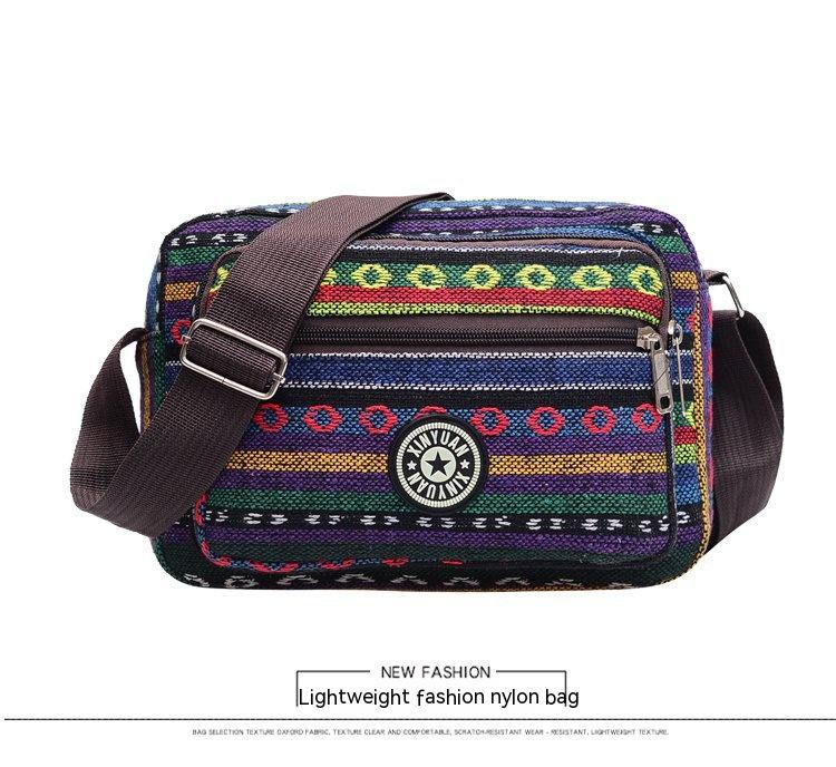 Ethnic Style Multi-layer Large Capacity Shoulder Bag