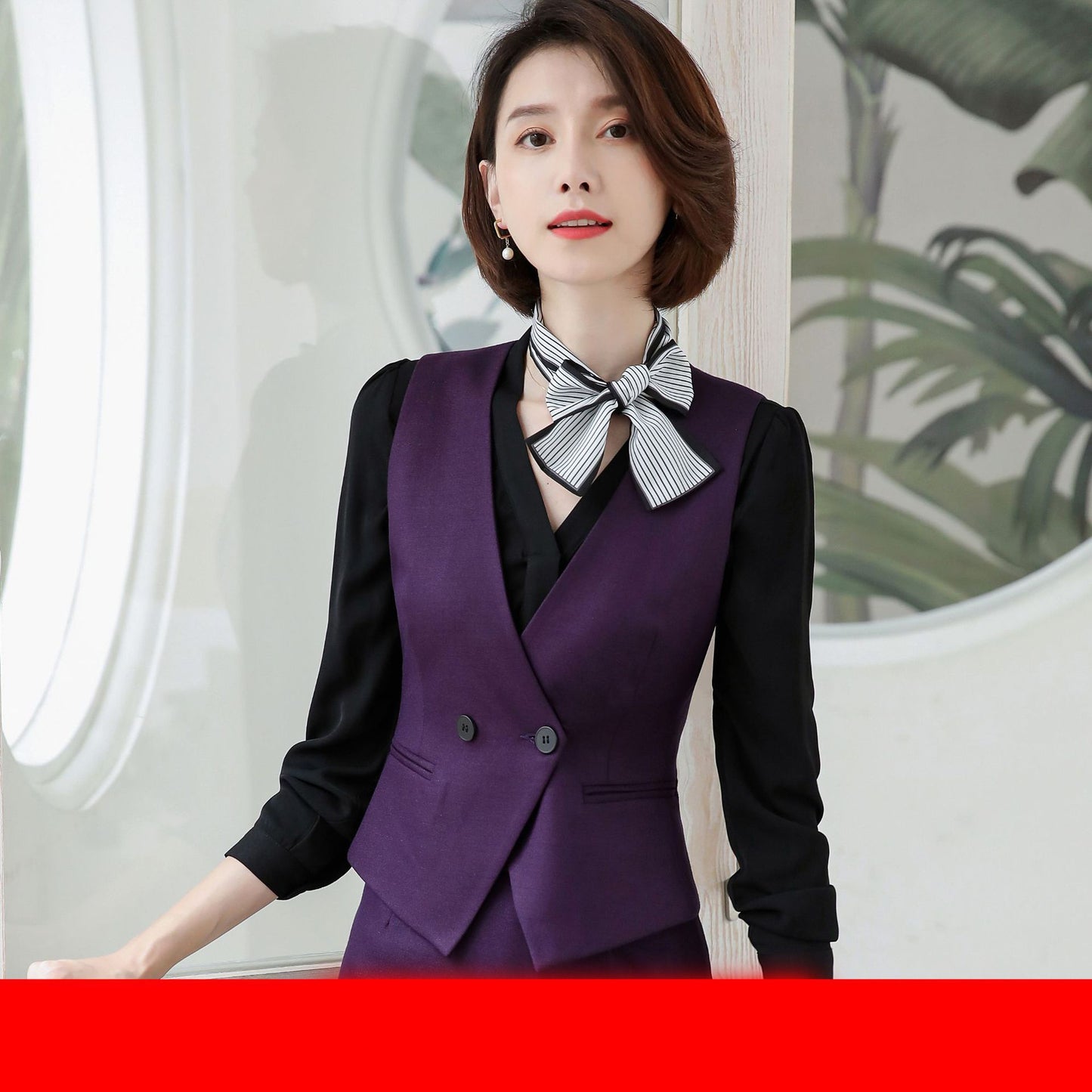 Fashion Women's Solid Color Casual Temperament Professional Suit