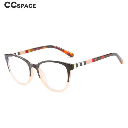 55229 Trending Blue Light Blocking Men's Retro Brand Glasses Stripe Leg Anti Radiation Eyeglasses Women Transparent Eyewear