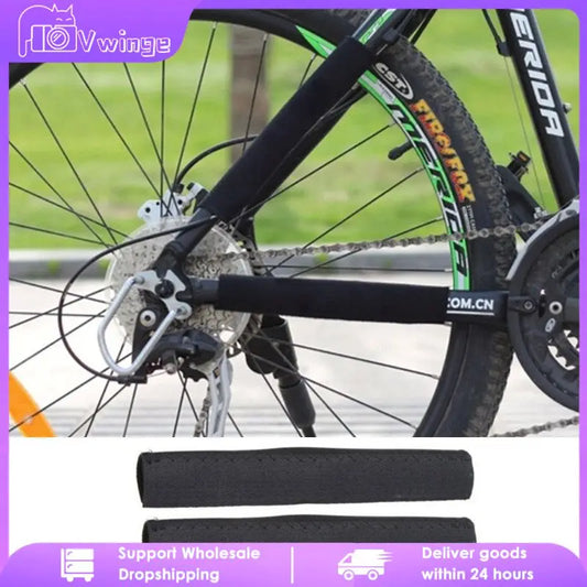 Black Cycling Care Chain Protection Cover Pad Protection Cover Bicycle Frame Chain Mountain Bike Chain Protection Sticker